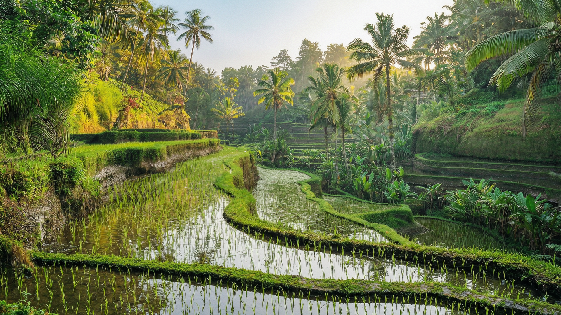 Morning walk through Tegallalang Rice Terraces