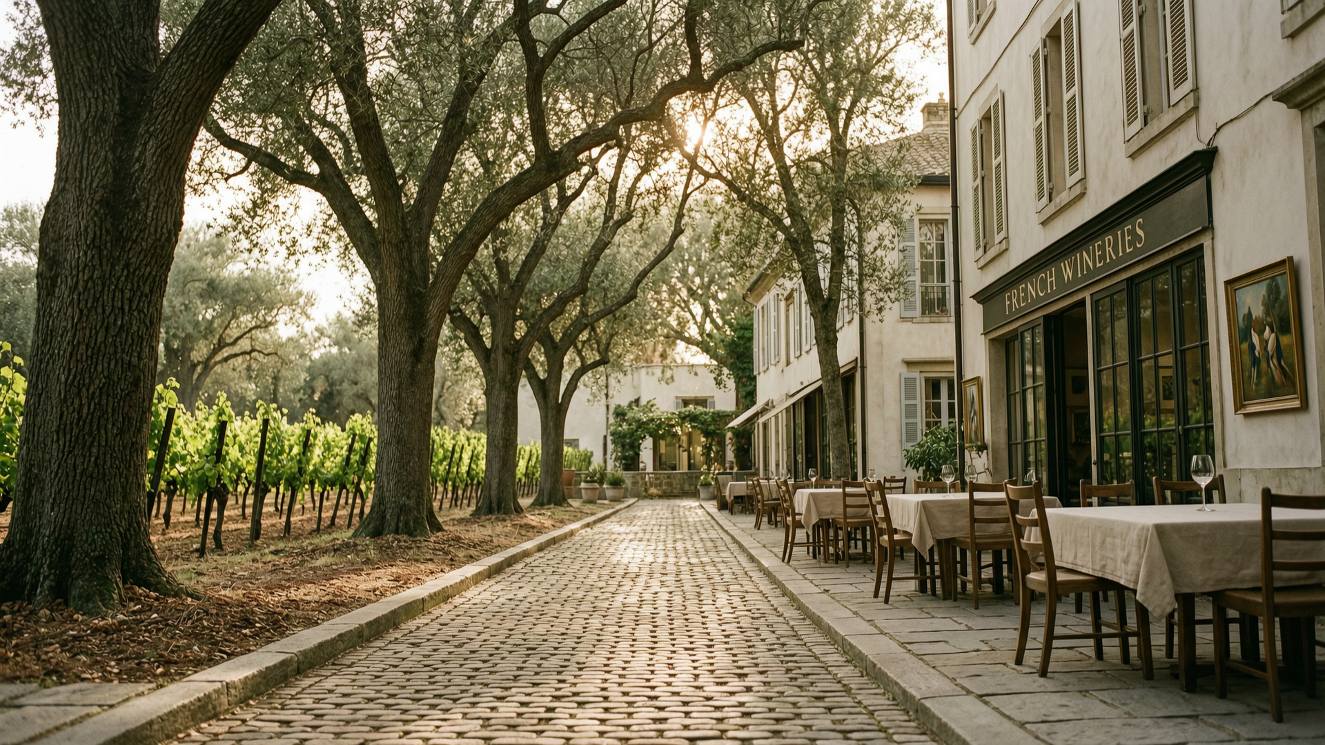 Morning walk through the vineyards
