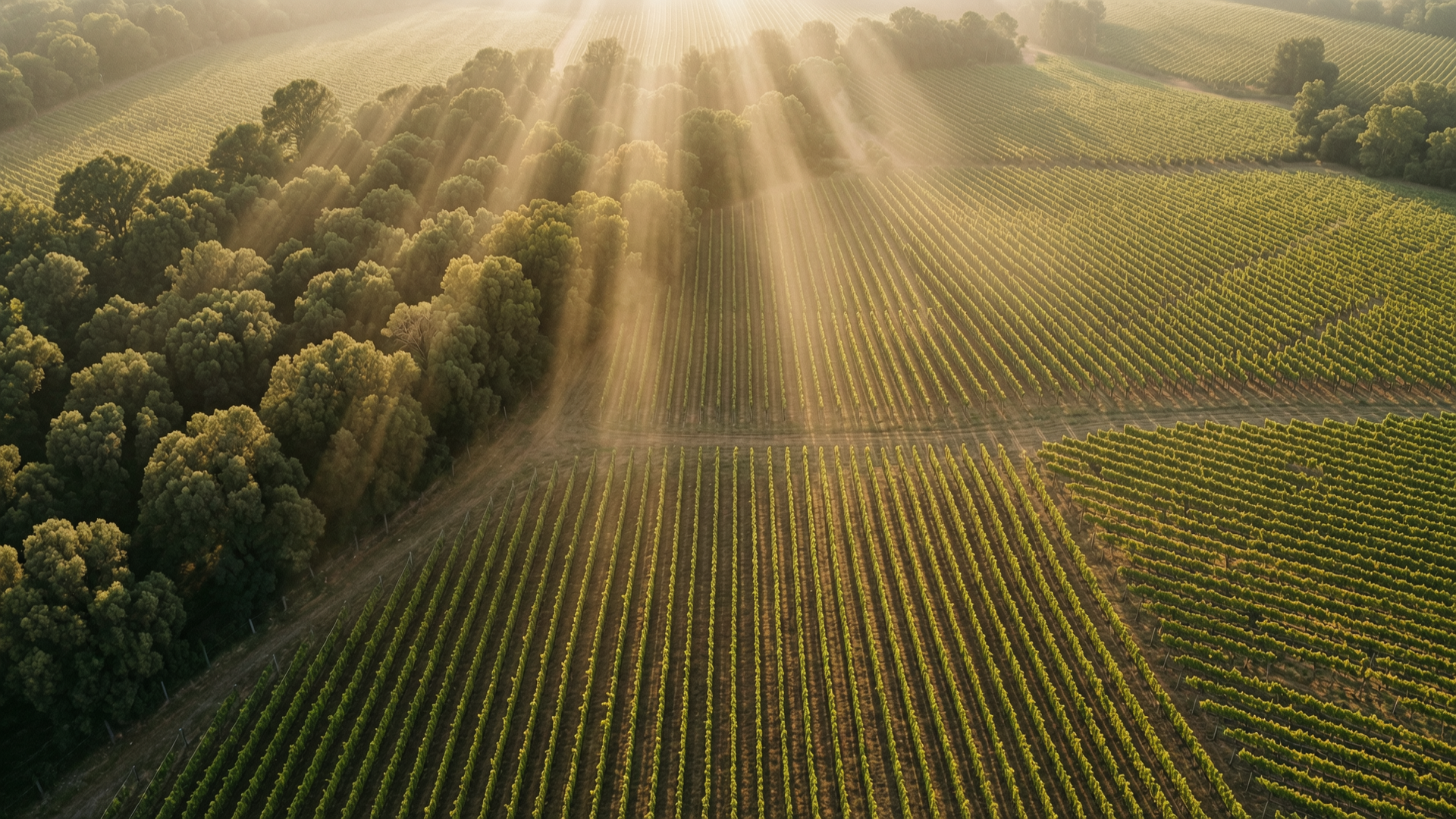 Morning walk through the vineyards