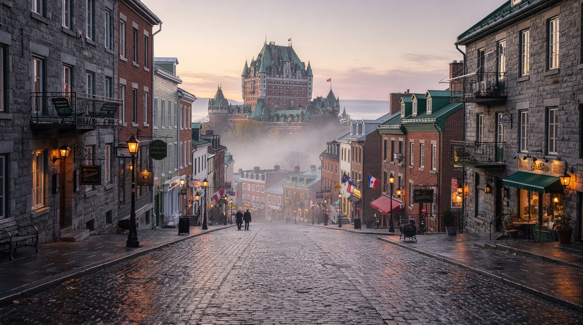 Morning walk through Old Quebec