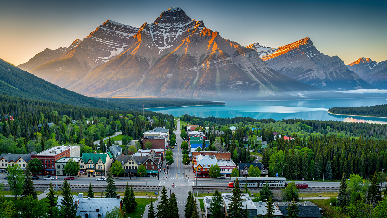 Morning walk through Banff Townsite