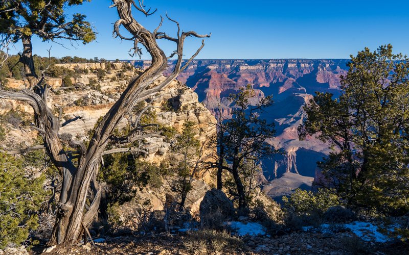 Hidden viewpoints along the South Rim